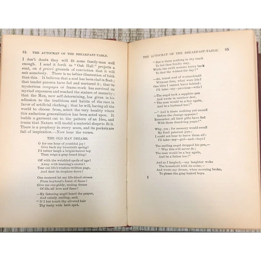 The Autocrat of the Breakfast Table, Oliver‎ Wendell Holmes, Home Library